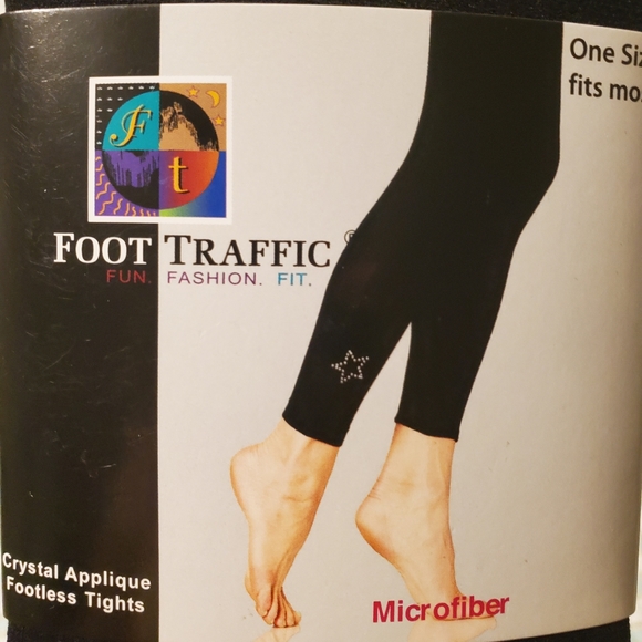 Footless tights/ leggings One Size - Picture 2 of 2